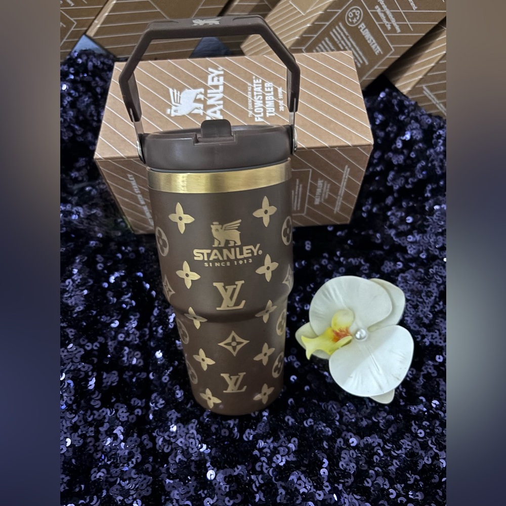 Stanley Luxurious Brown and Gold Tumbler